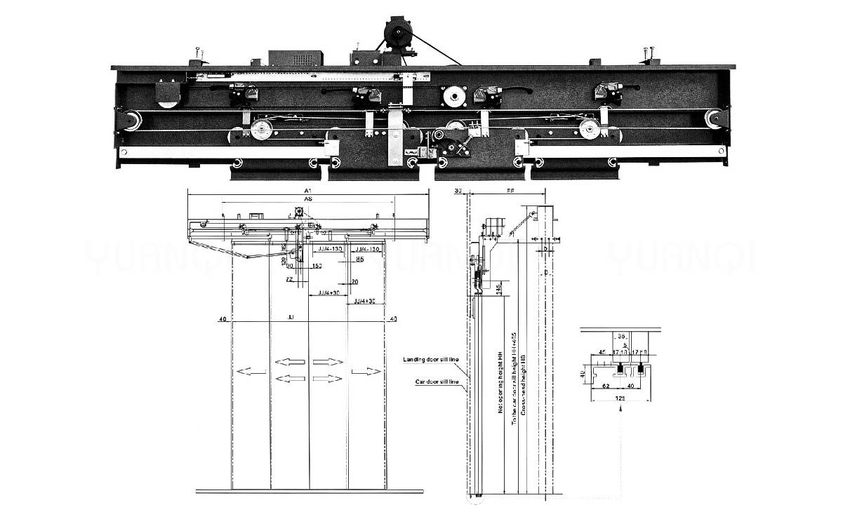 Elevator door operator THP131-29..