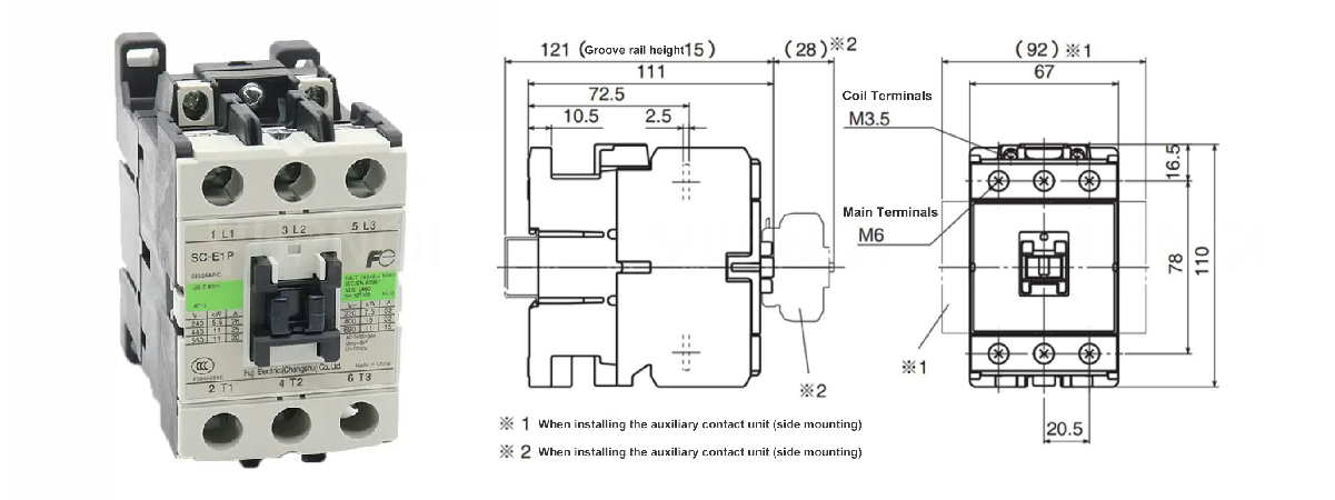 Fuji Elevator AC Contactor SC-E1 E2 E3 E4 P E2S E2SP E3 G 4 E1P G 2 3.....