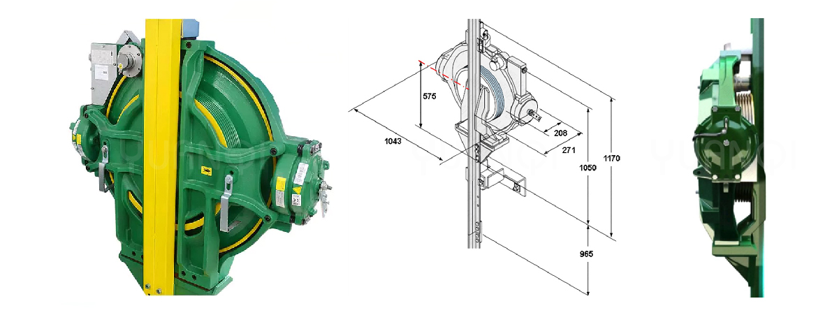 KONE elevator traction machine MX10 gearless traction machine.....