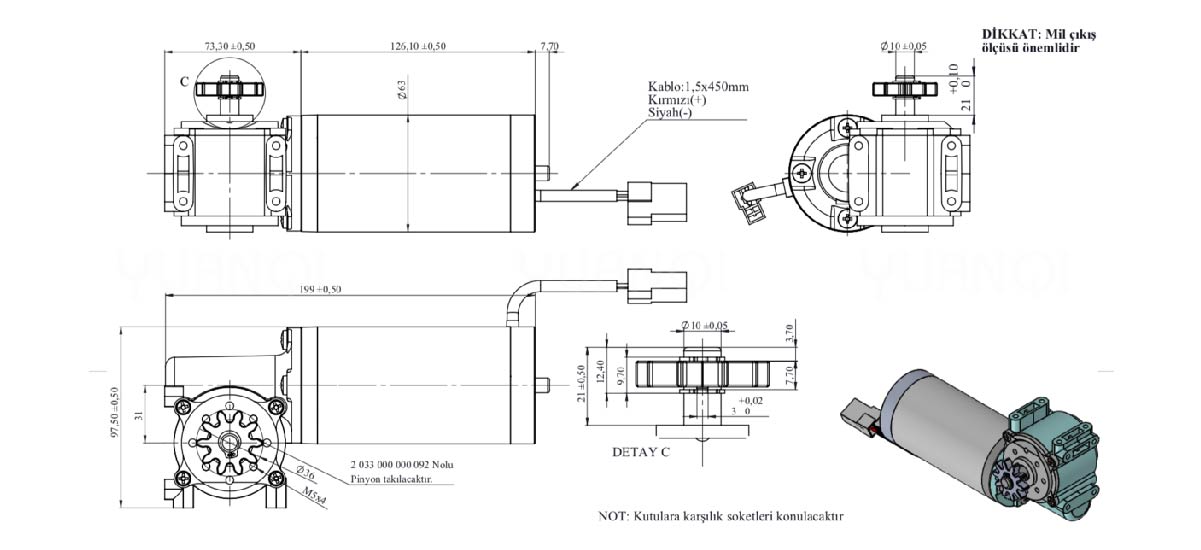 KORMAS Elevator Door Motor 5 603 063 120 061.