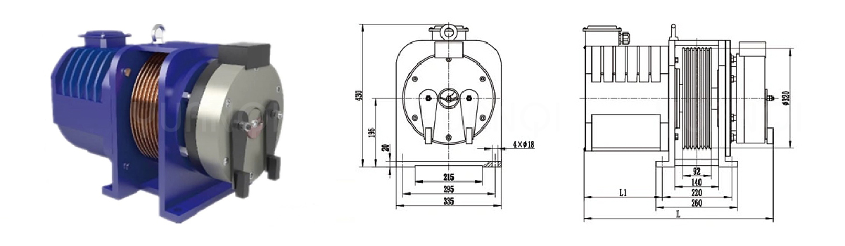 MONADRIVE elevator traction machine MONA320B....