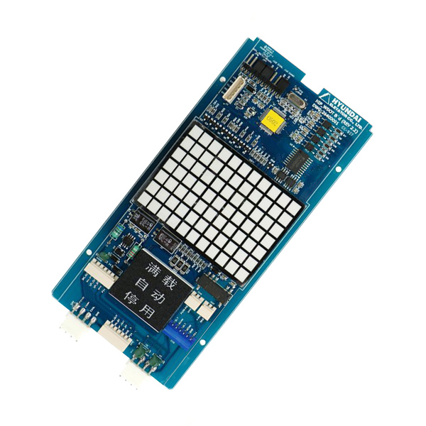 Shanghai Hyundai Elevator Dot Matrix Display Board HIP-WDOT-DA64W BOARD (REV2.2) DWG: 26400001 CC-927