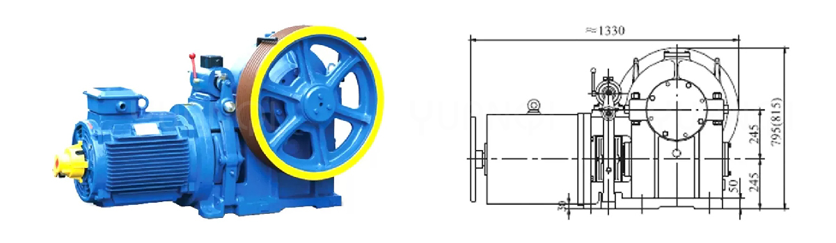 Torin elevator traction machine FYJ245...