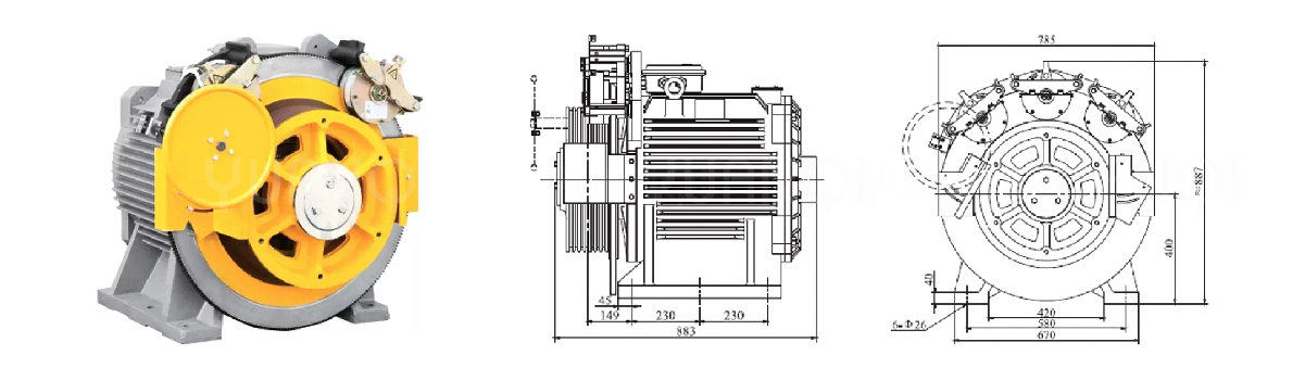 Torin elevator traction machine GTN2....