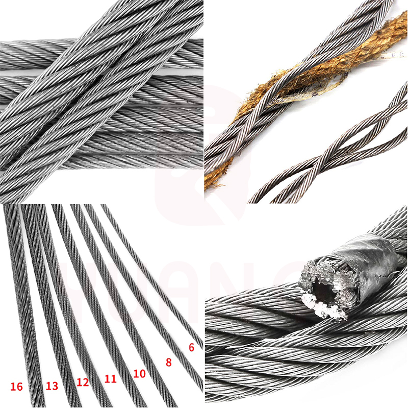 What is the scrap standards of elevator ropes?